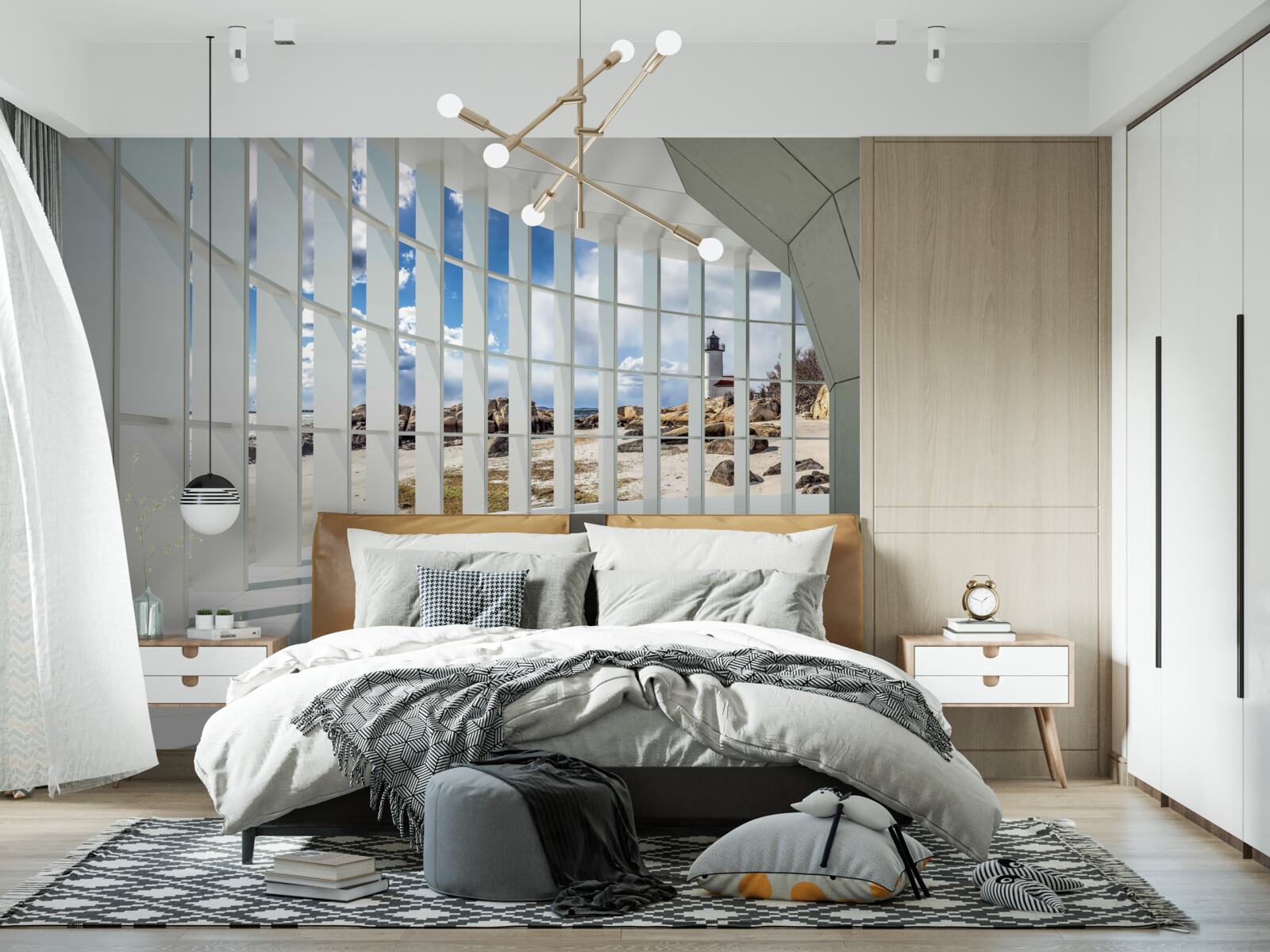 Fototapet soare în tunel