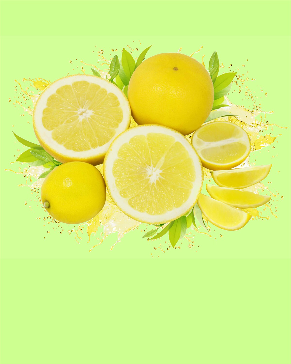 Fototapet lămâi galbene însorite