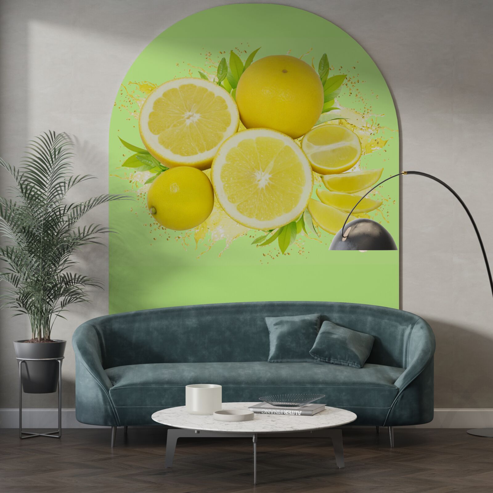 Fototapet lămâi galbene însorite