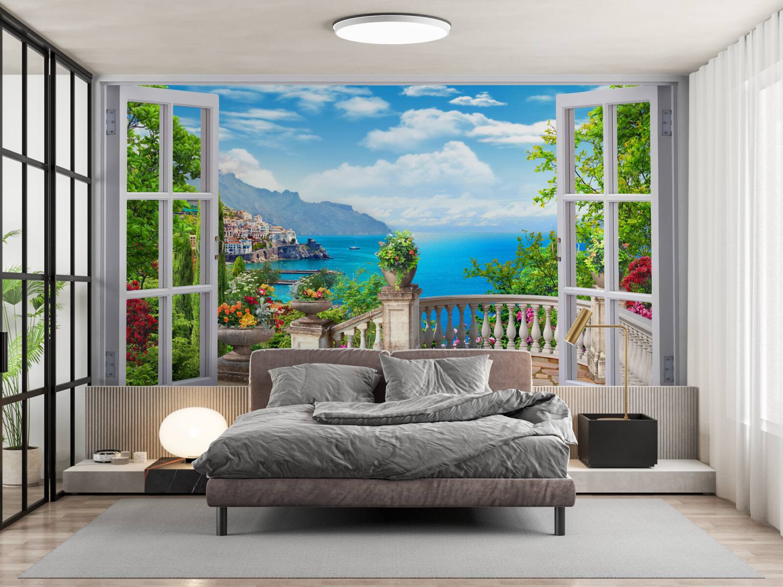 Fototapet apartament în pădure cu verandă