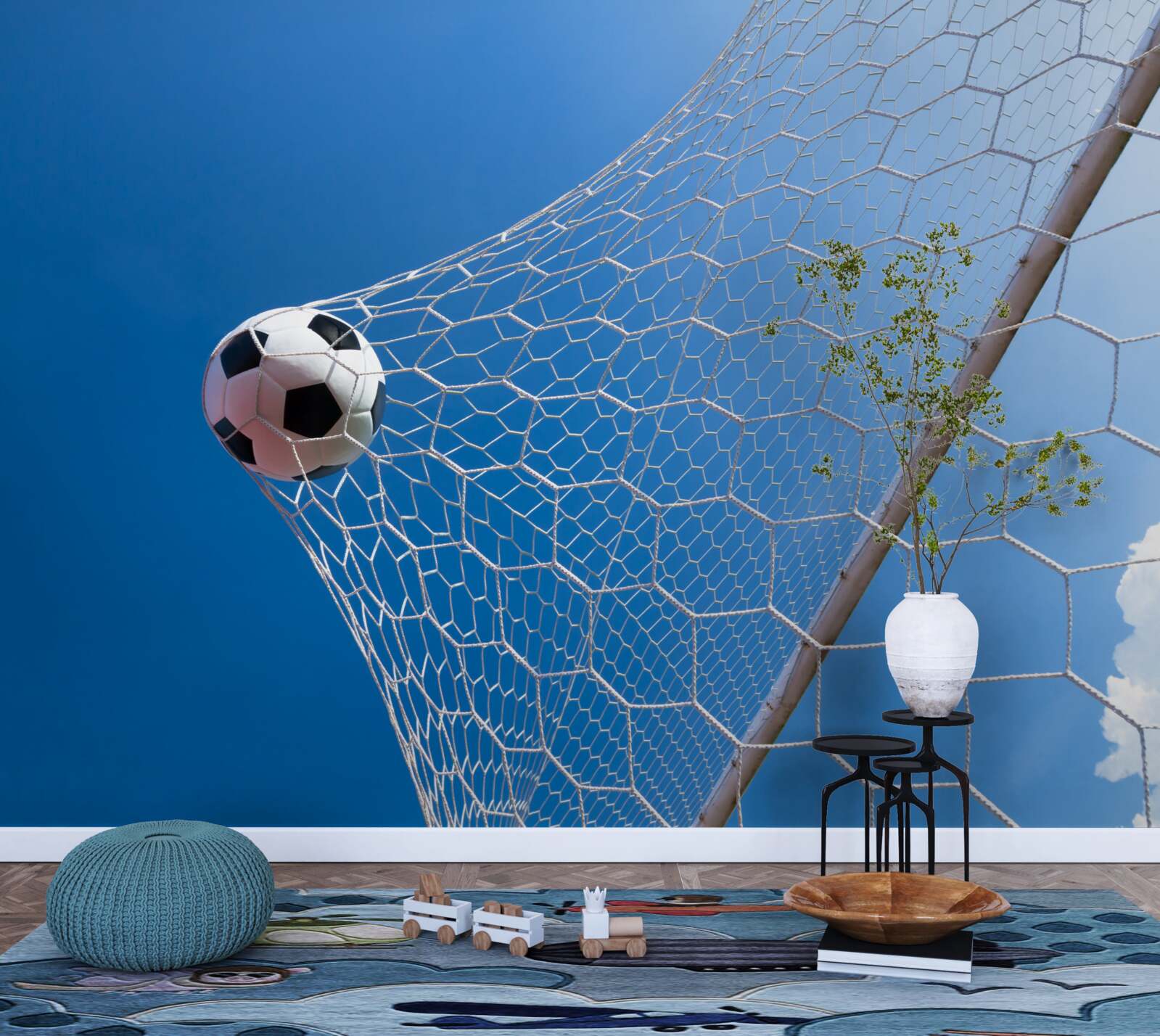Fototapet mingea a intrat în plasă