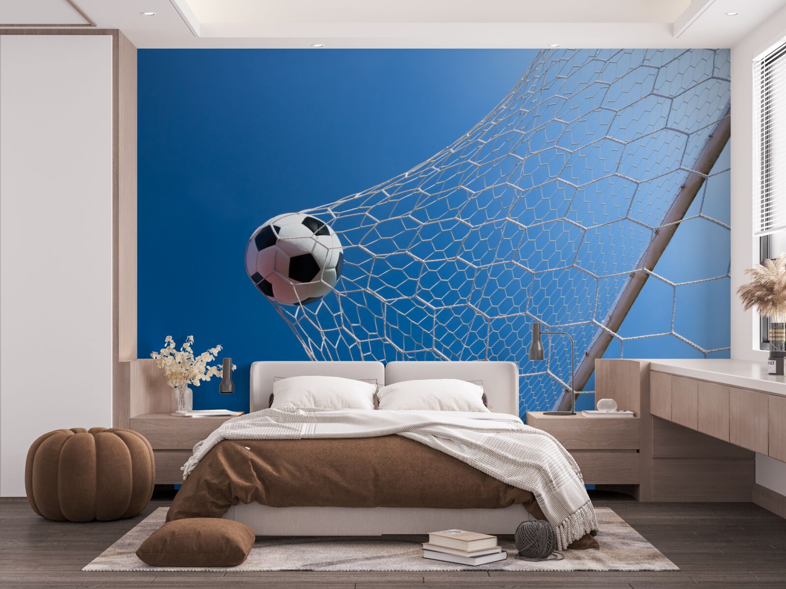 Fototapet mingea a intrat în plasă