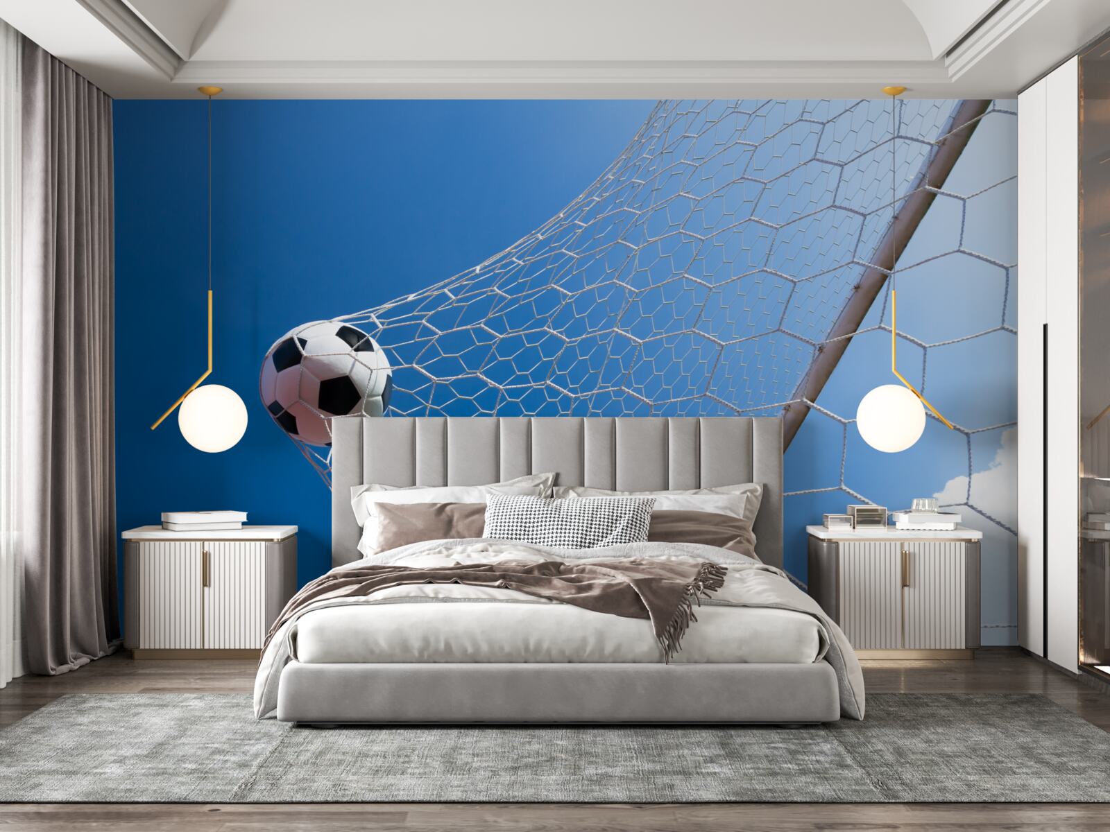 Fototapet mingea a intrat în plasă