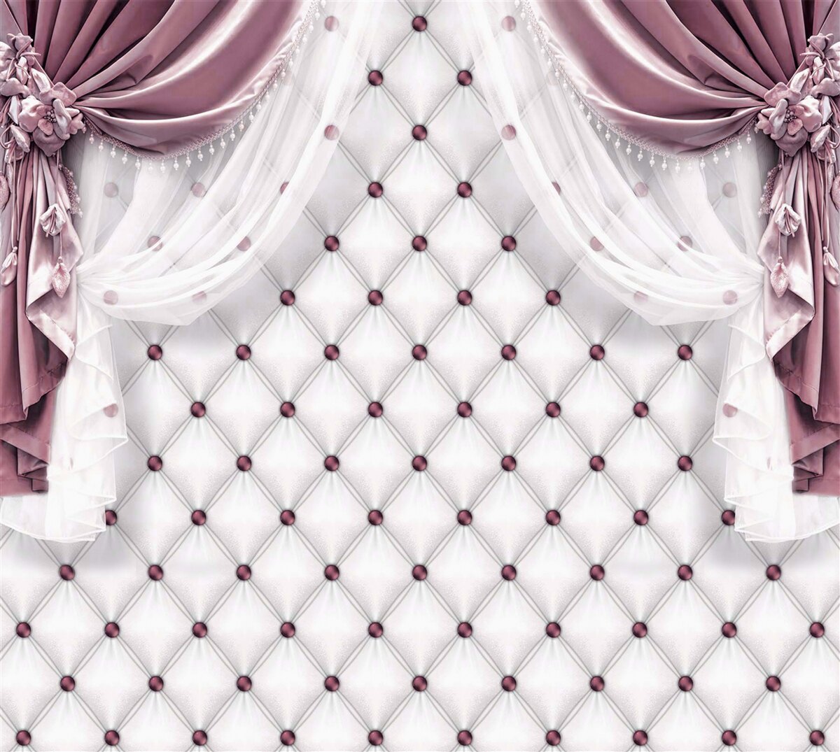 Fototapet perdele lavanda