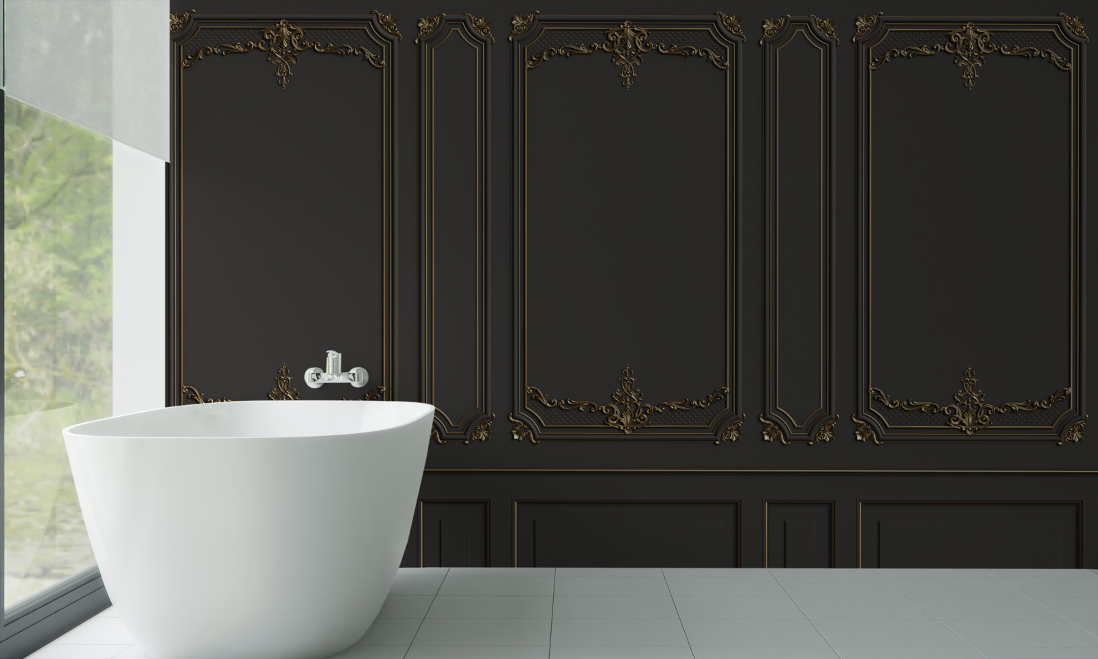 Fototapet perete interior tradițional