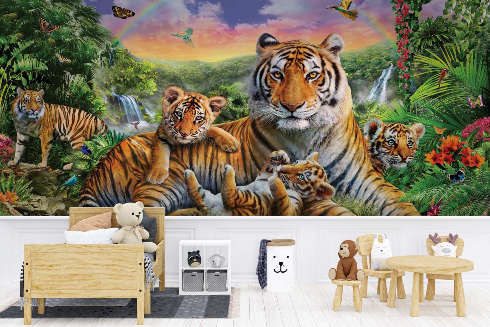 Fototapet familia tigrului