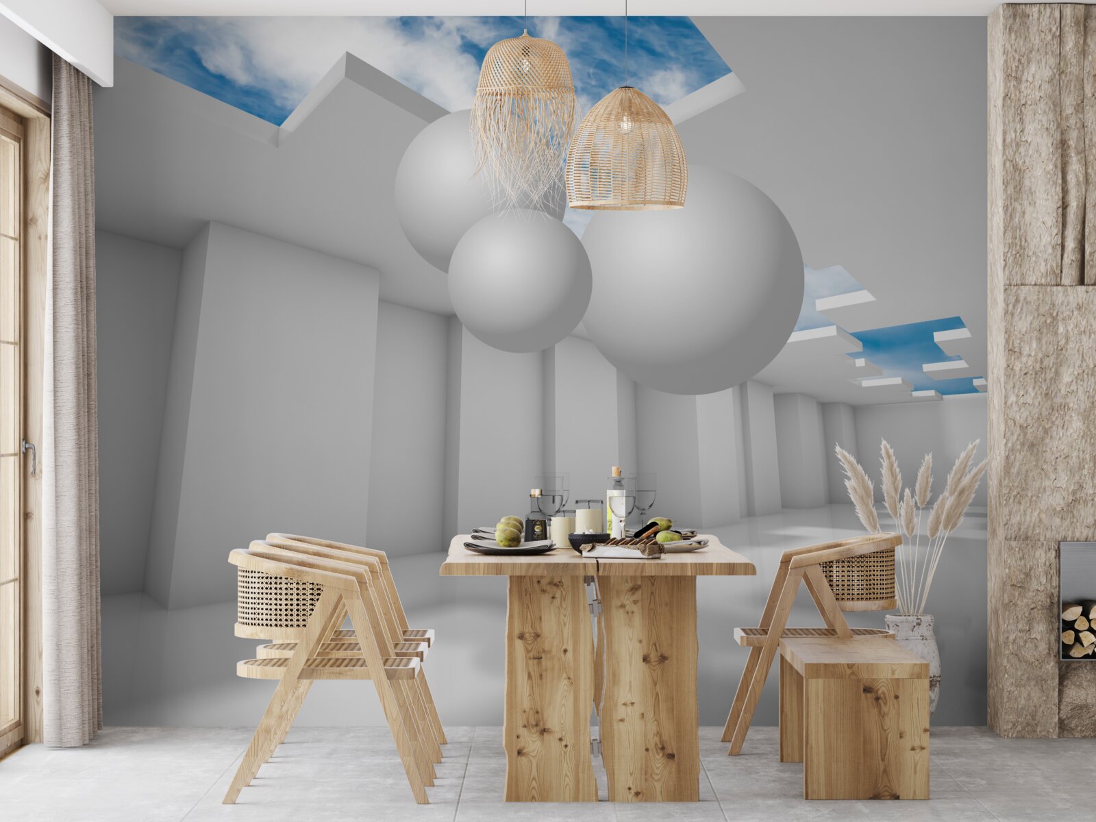 Fototapet depozit luminos