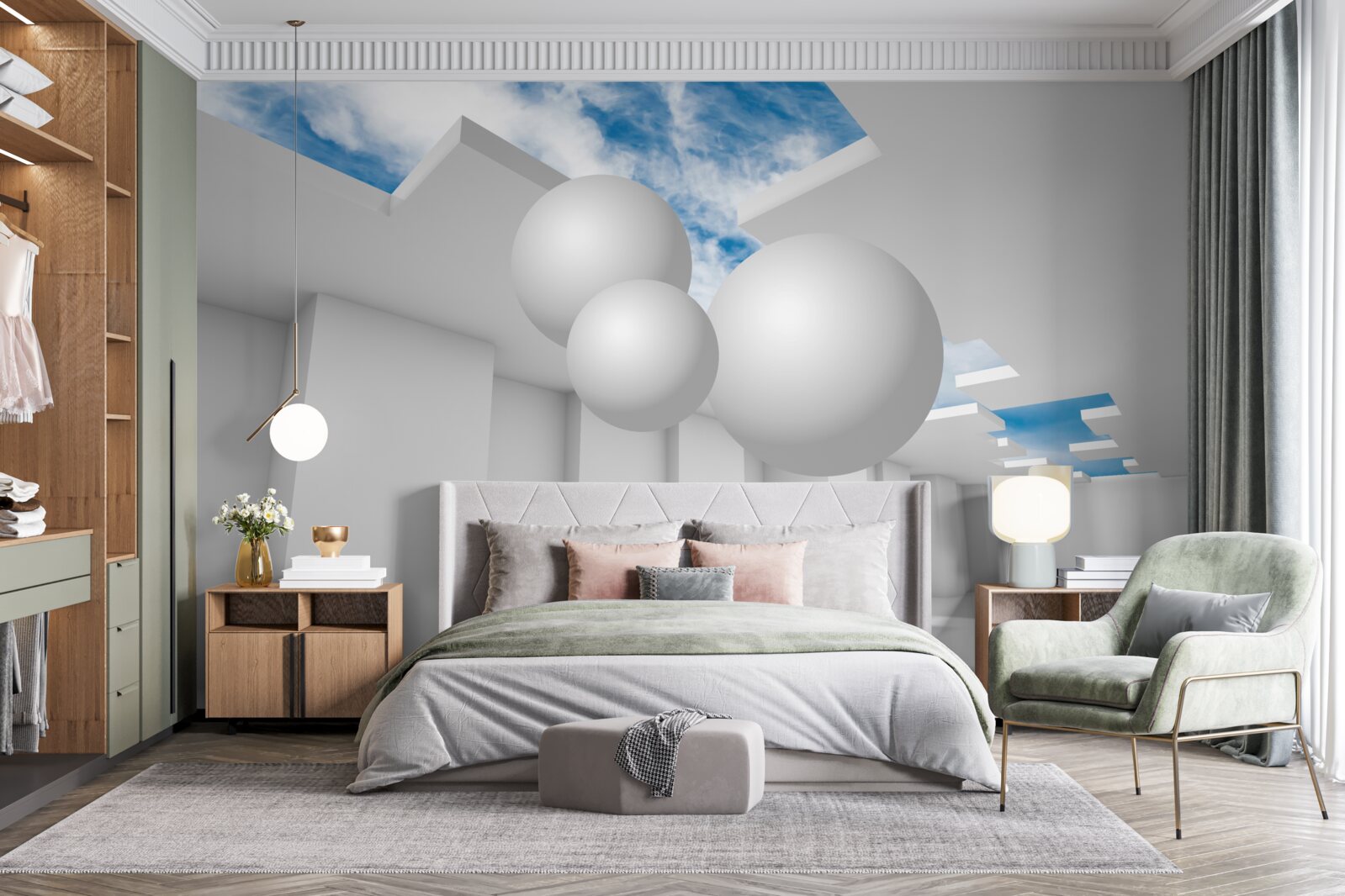 Fototapet depozit luminos