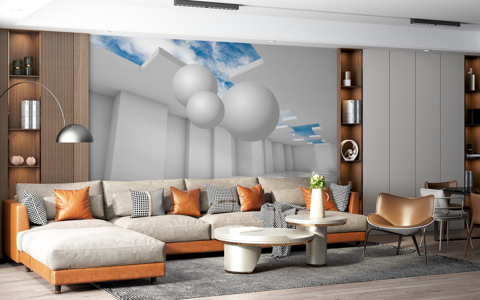 Fototapet depozit luminos