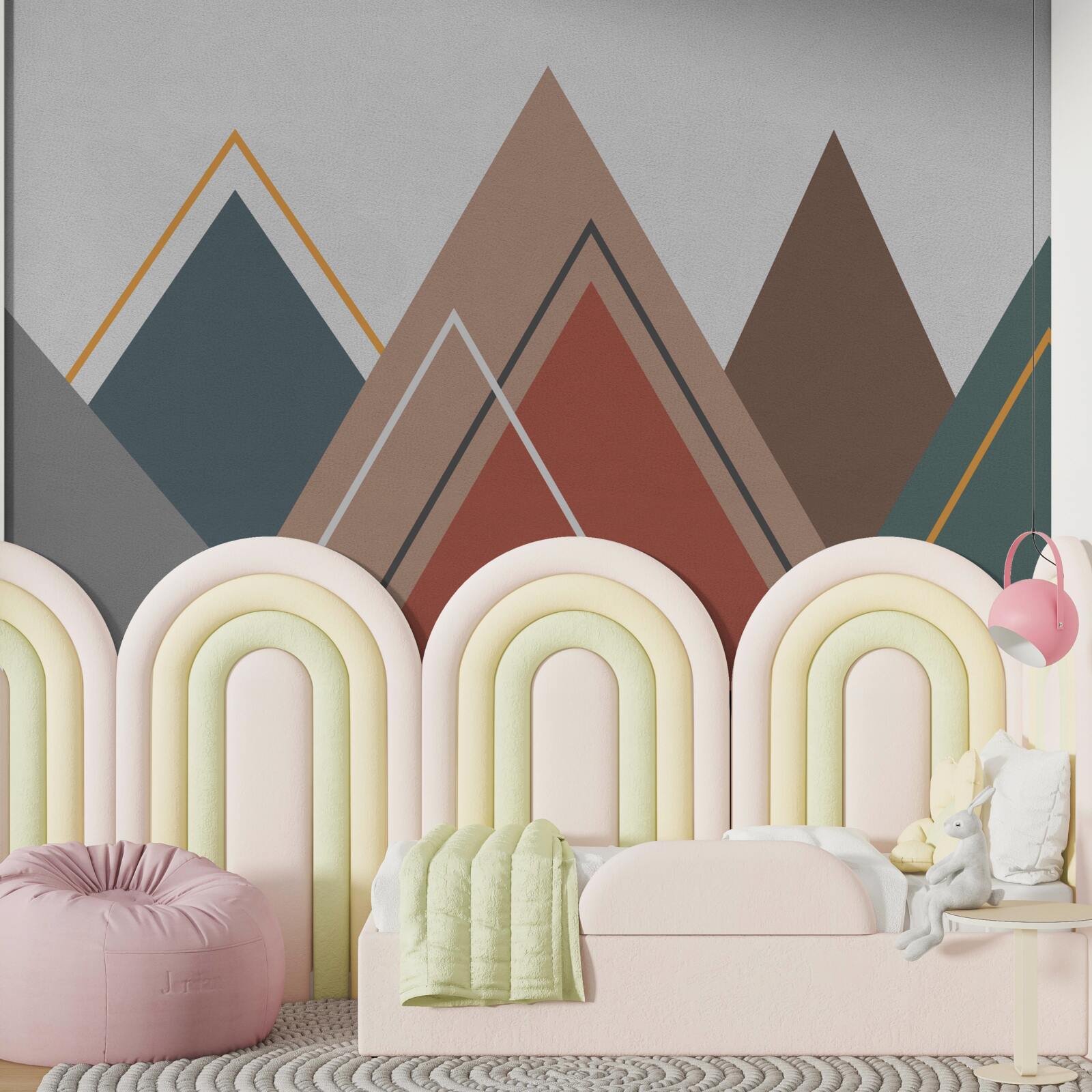 Fototapet munți în abstracție