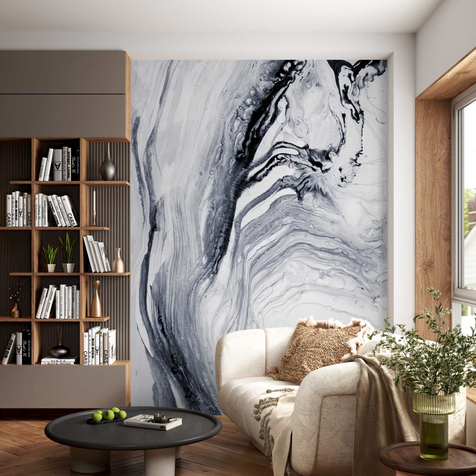 Fototapet valuri gri neclare