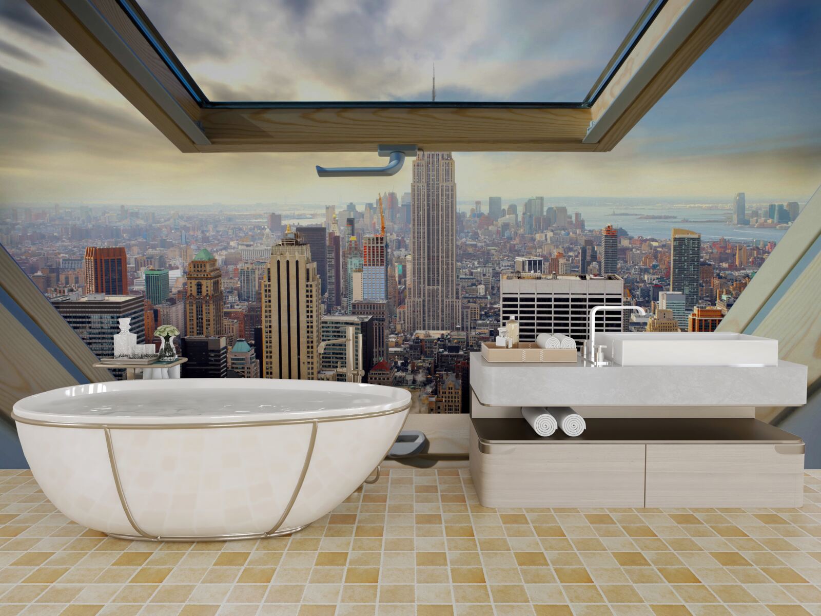 Fototapet peisajul magnific din new york