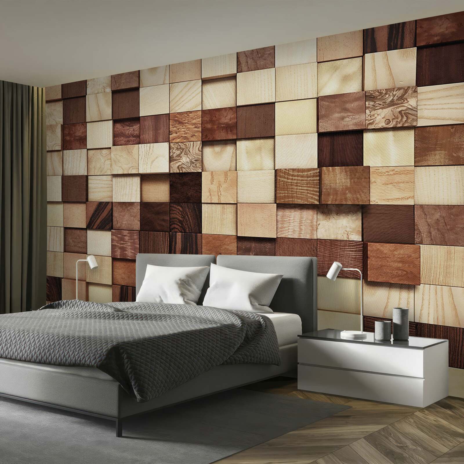 Fototapet pătrate mici în culori diferite