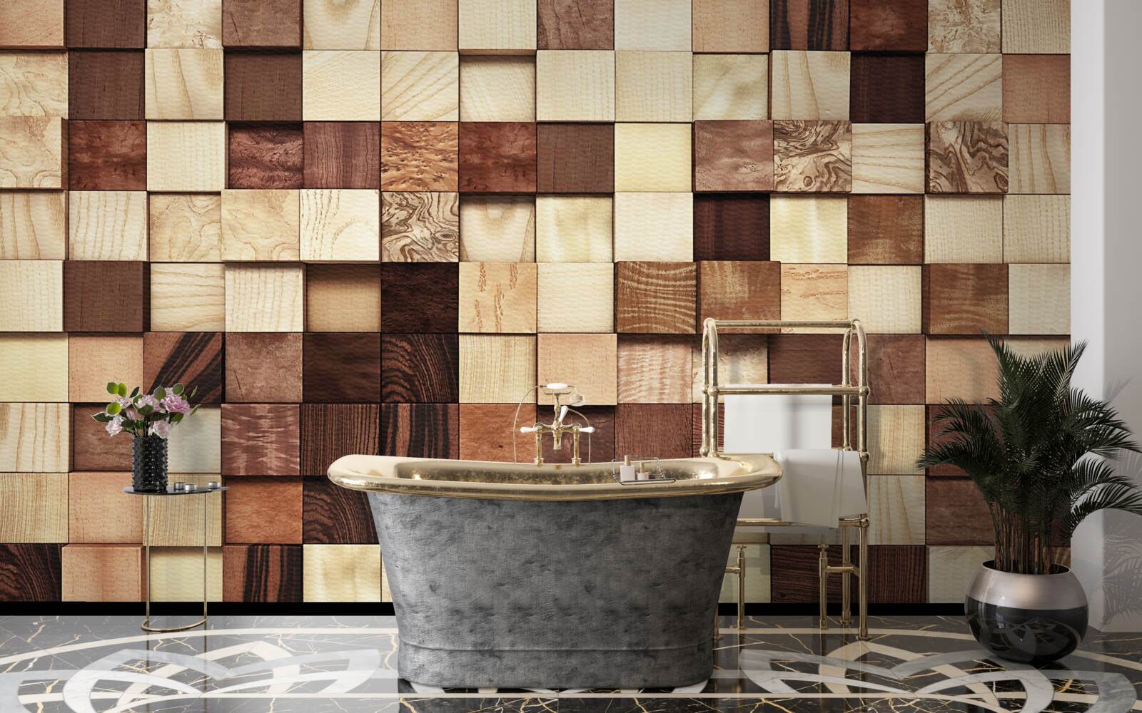 Fototapet pătrate mici în culori diferite