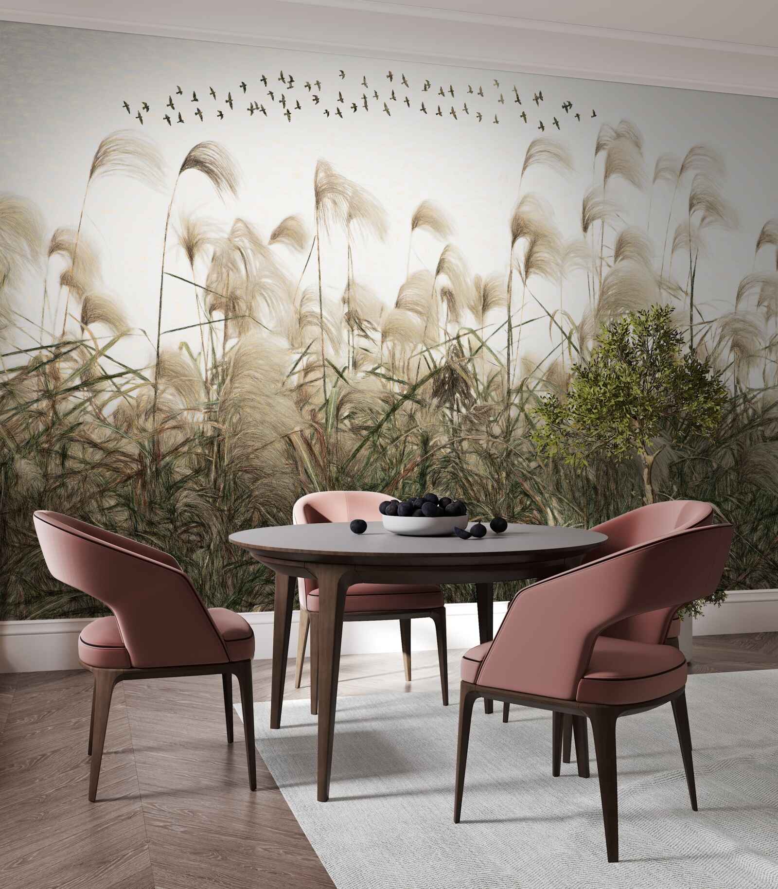 Fototapet plante cu o textură pufoasă