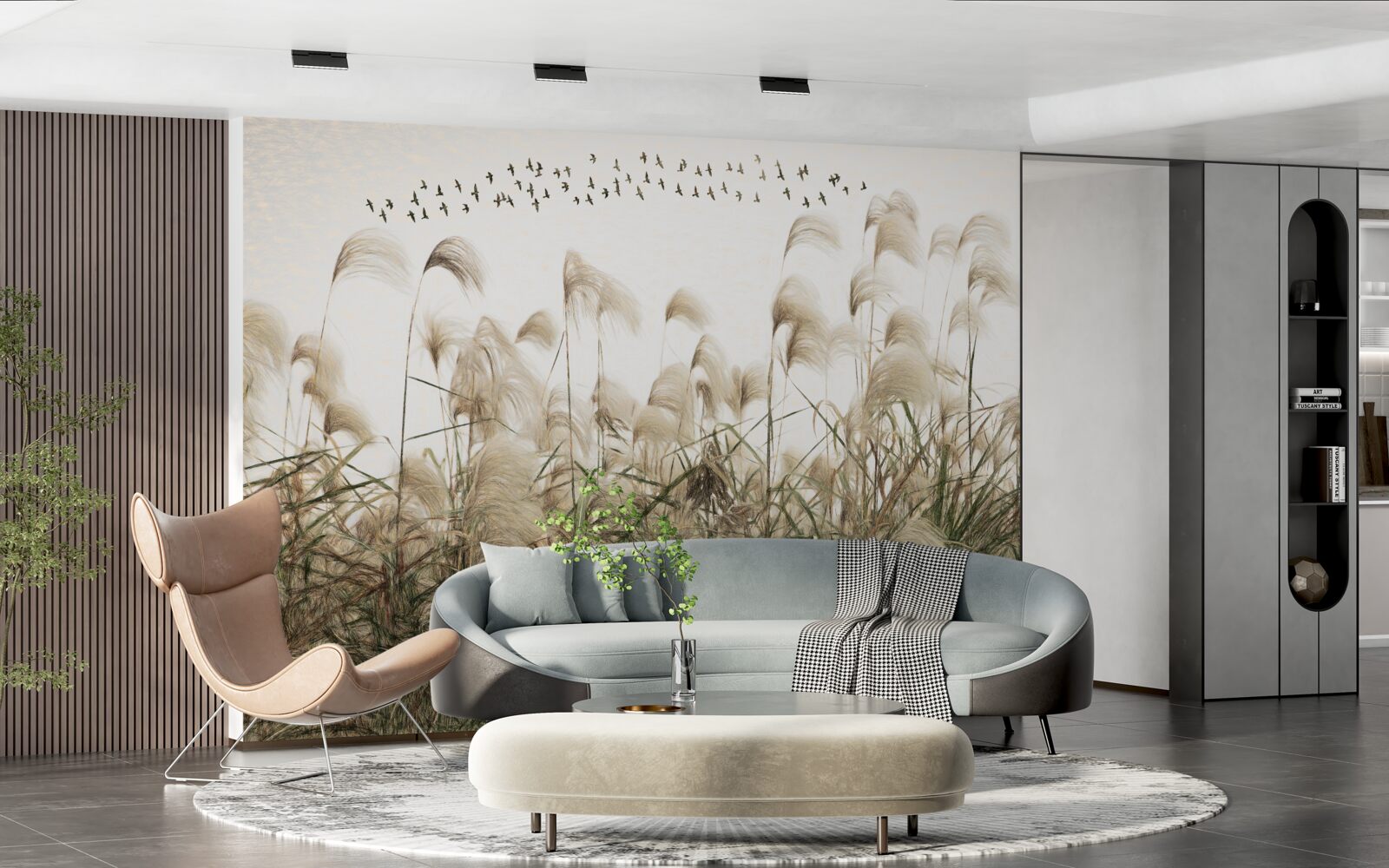 Fototapet plante cu o textură pufoasă