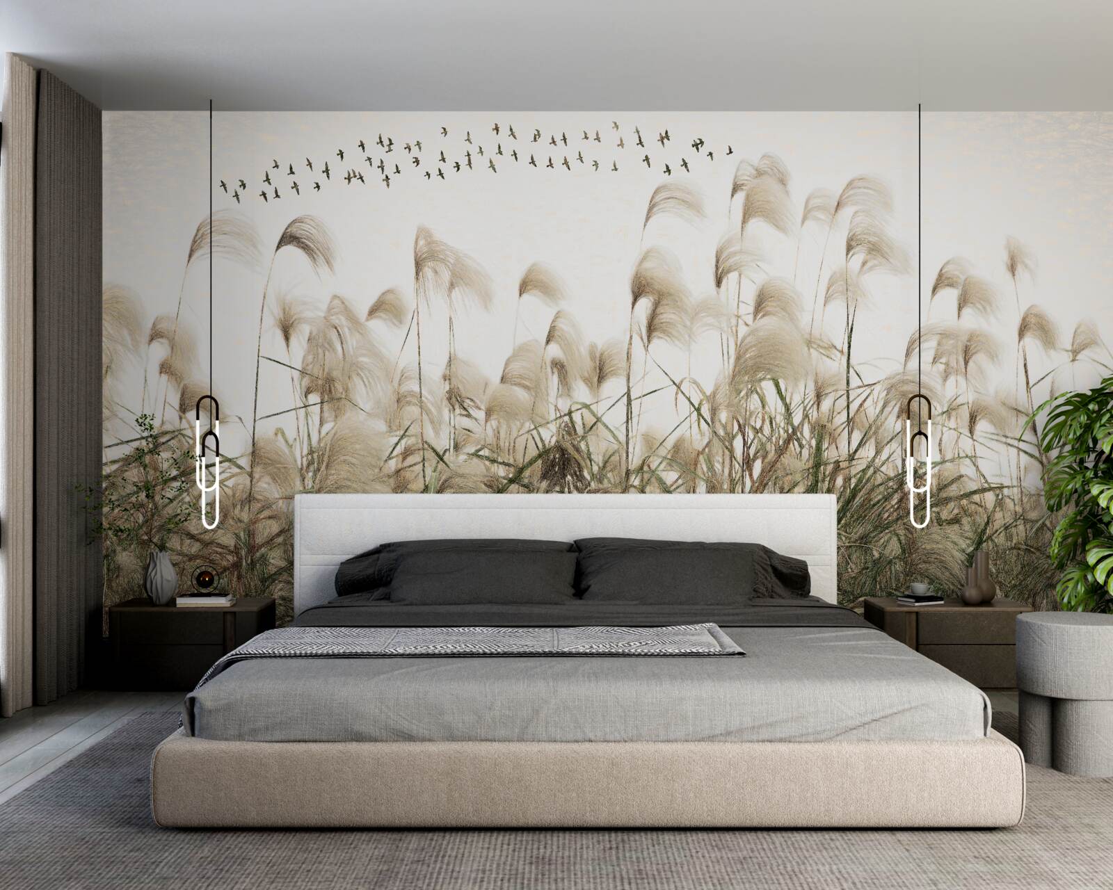 Fototapet plante cu o textură pufoasă