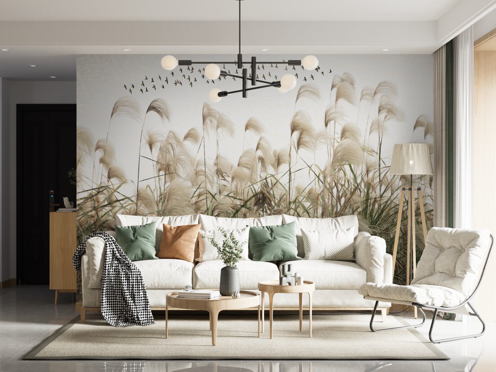 Fototapet plante cu o textură pufoasă