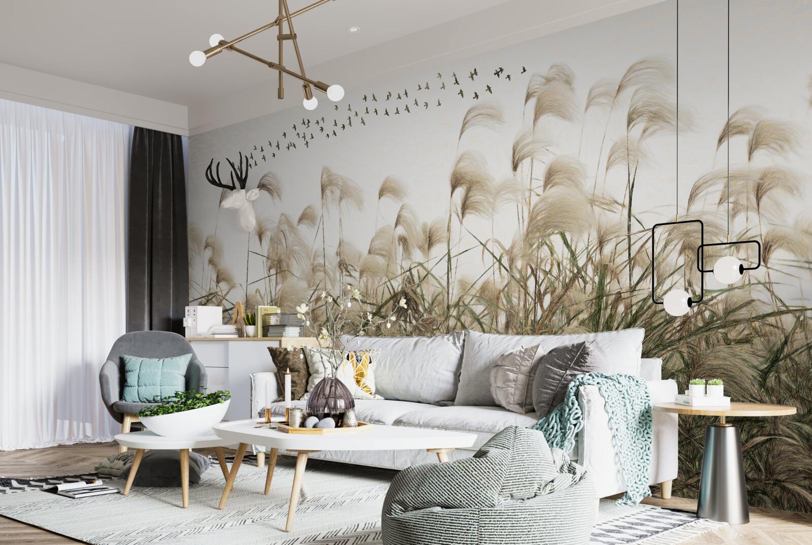 Fototapet plante cu o textură pufoasă