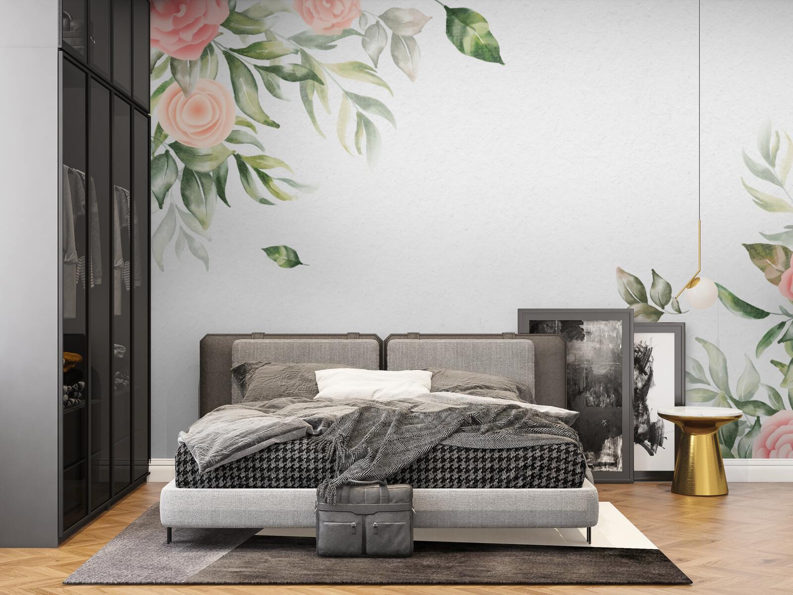 Fototapet fundal floral sofisticat