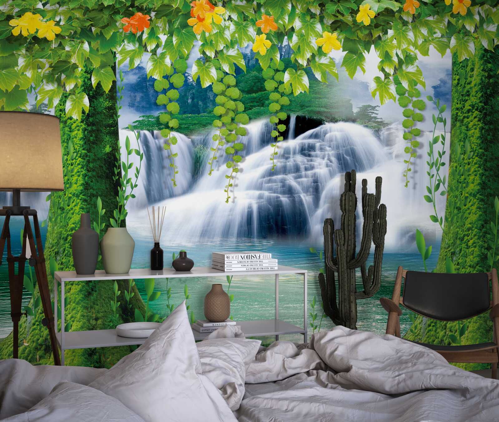 Fototapet frumoase cascade în trepte