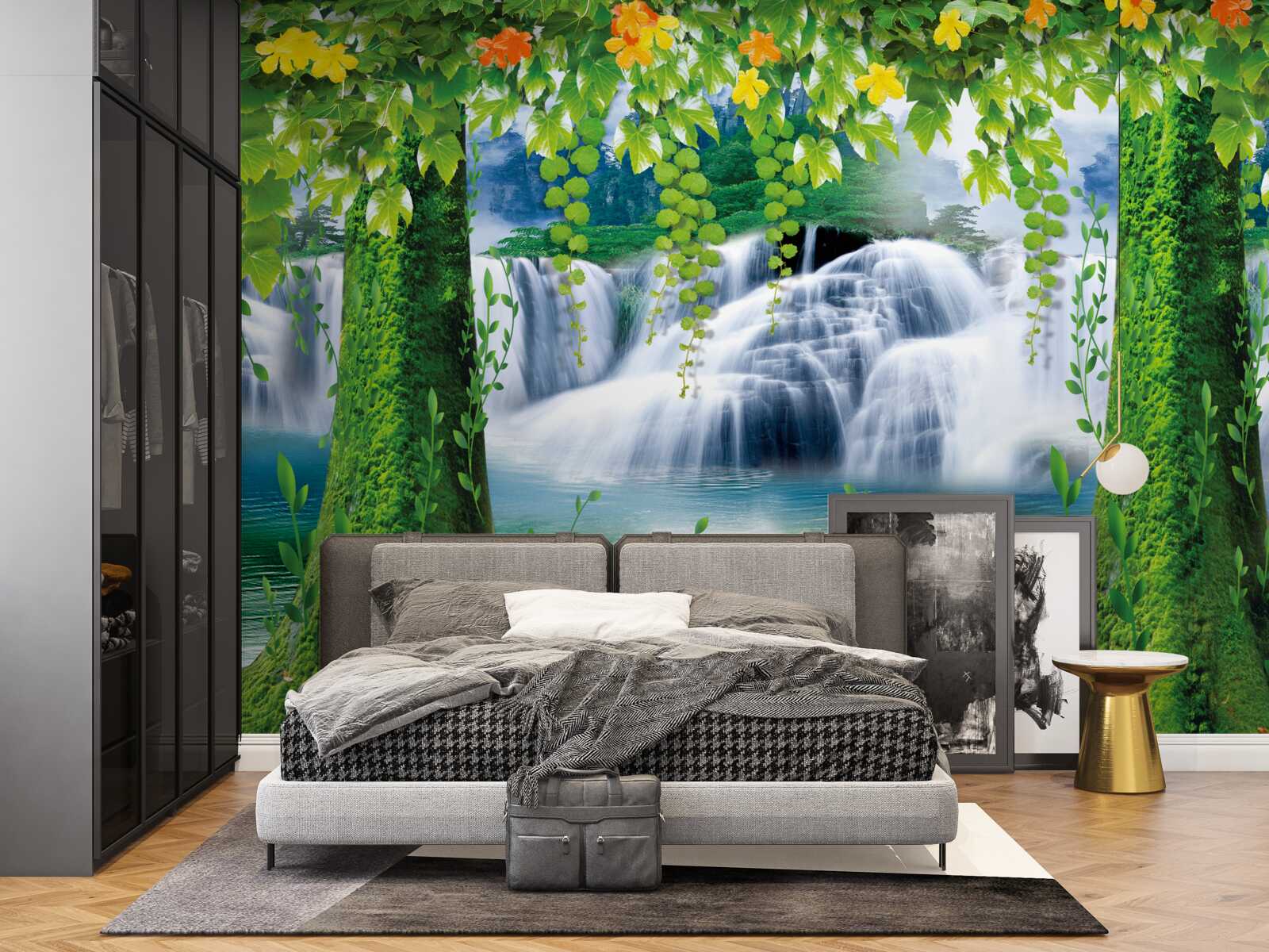 Fototapet frumoase cascade în trepte