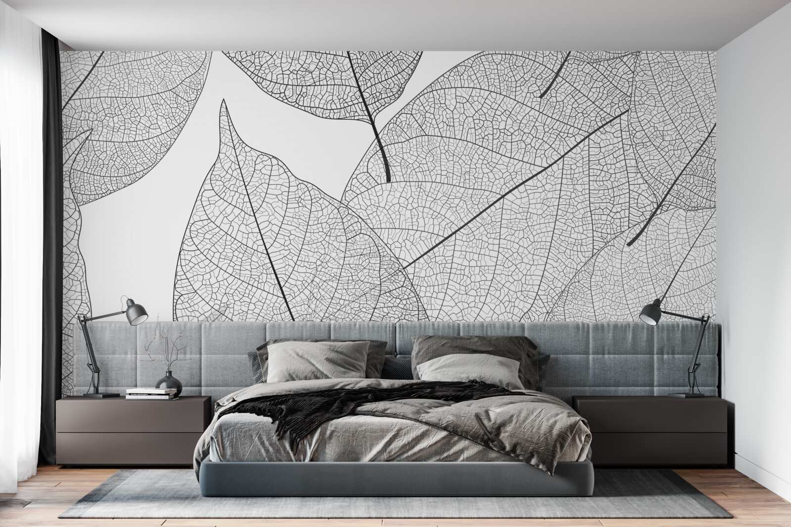 Fototapet frunze mari transparente