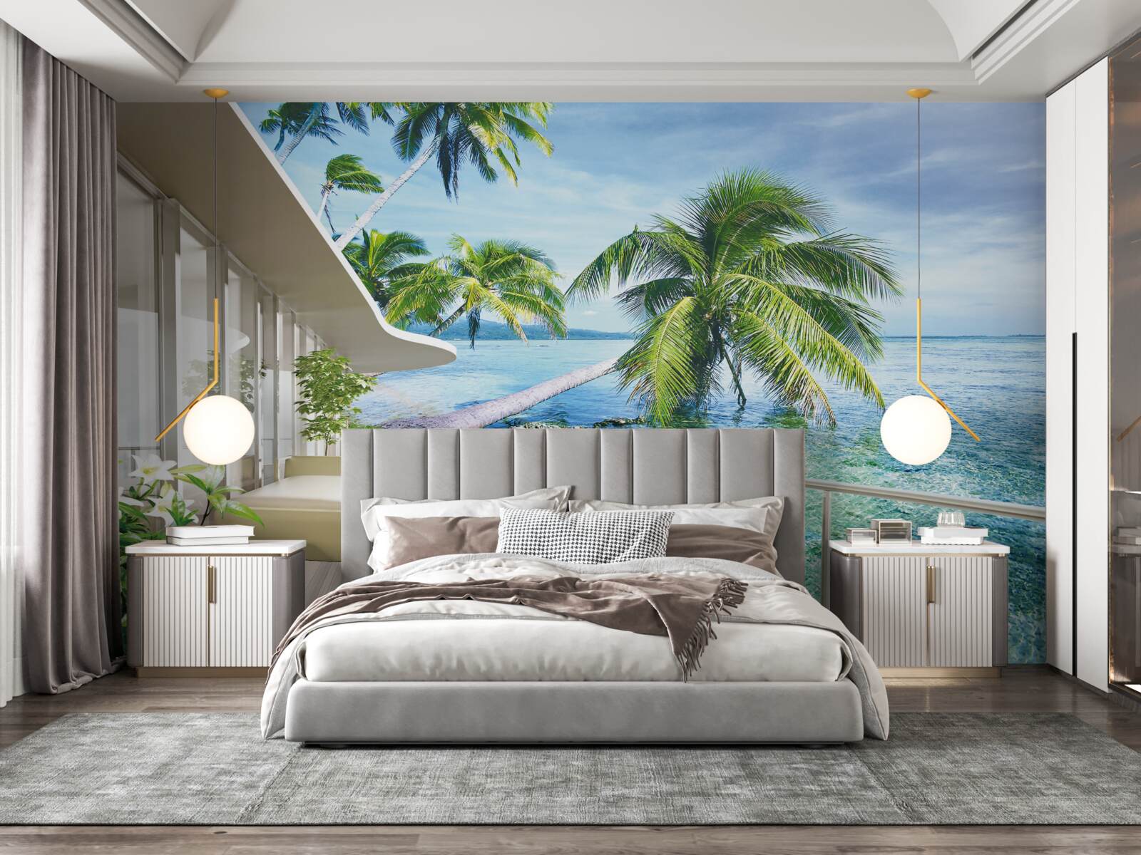 Fototapet casă în apropiere de coastă