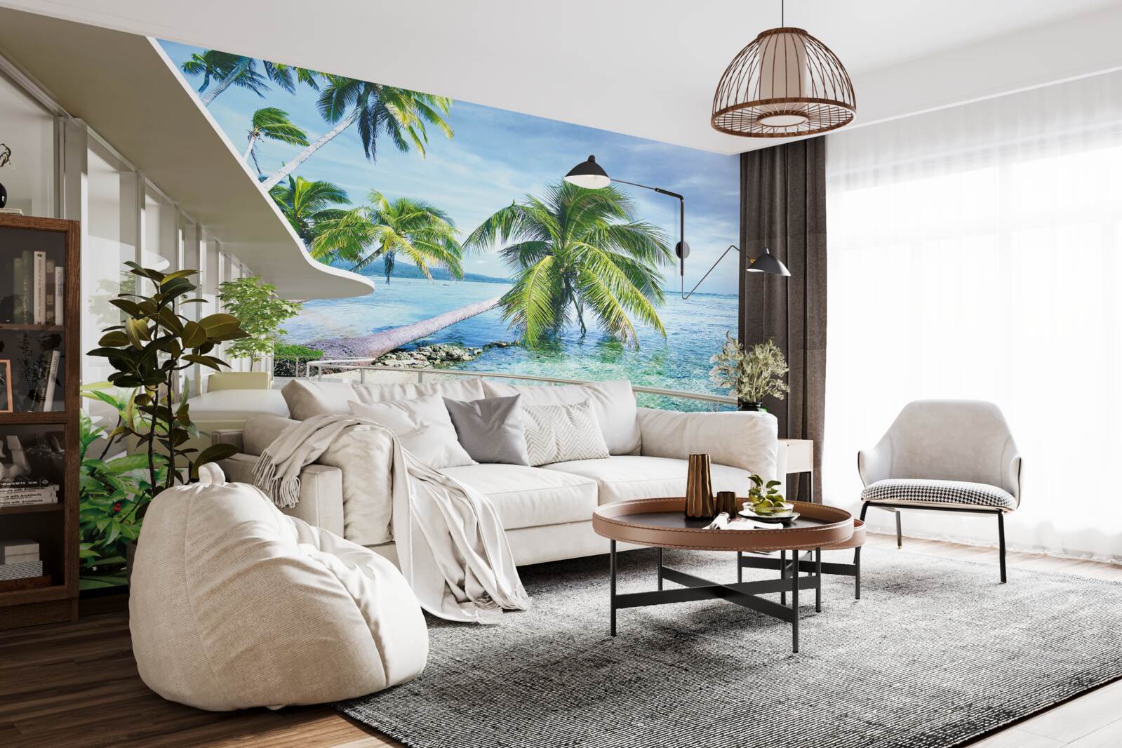 Fototapet casă în apropiere de coastă