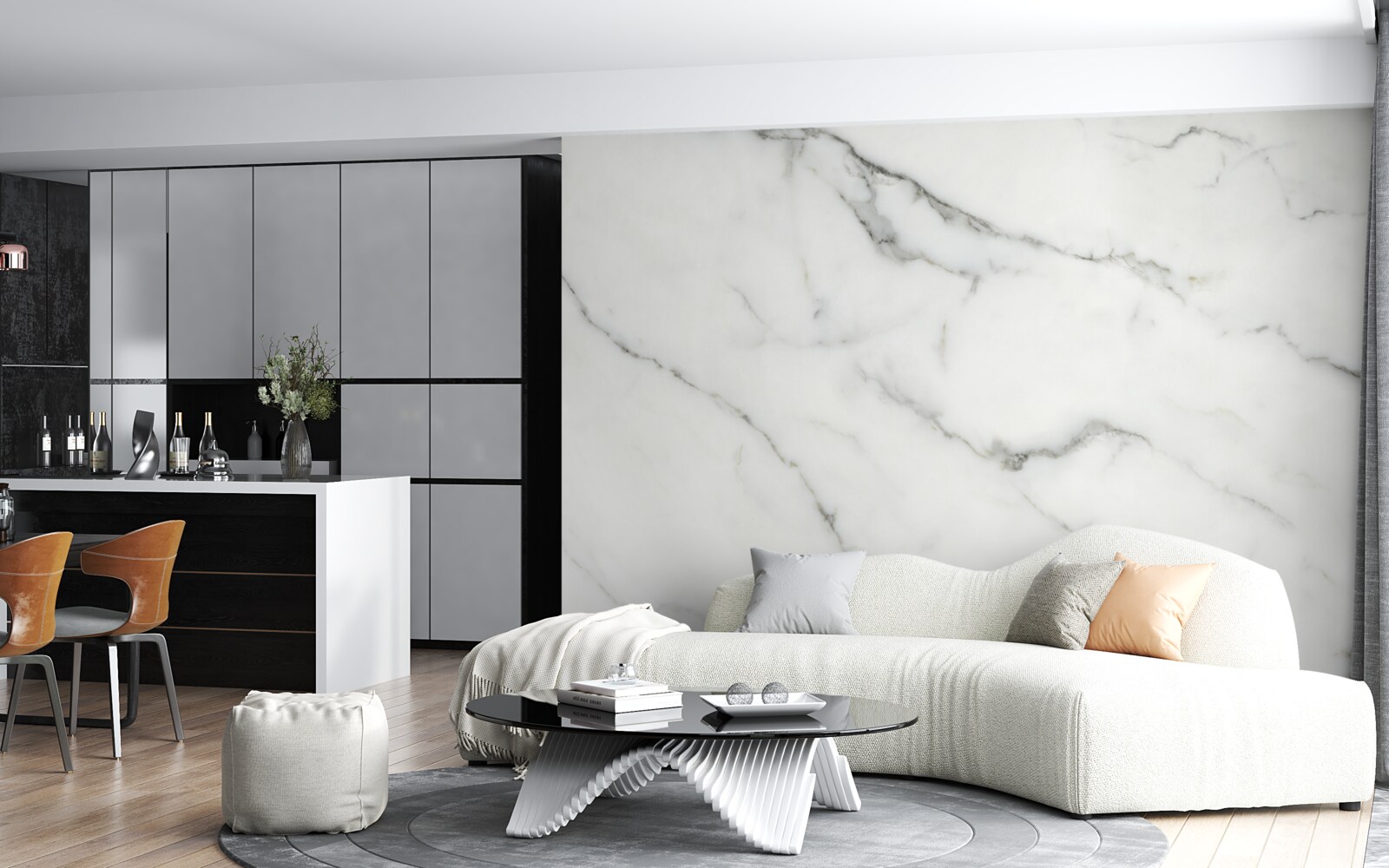 Fototapet fundal de marmură albă