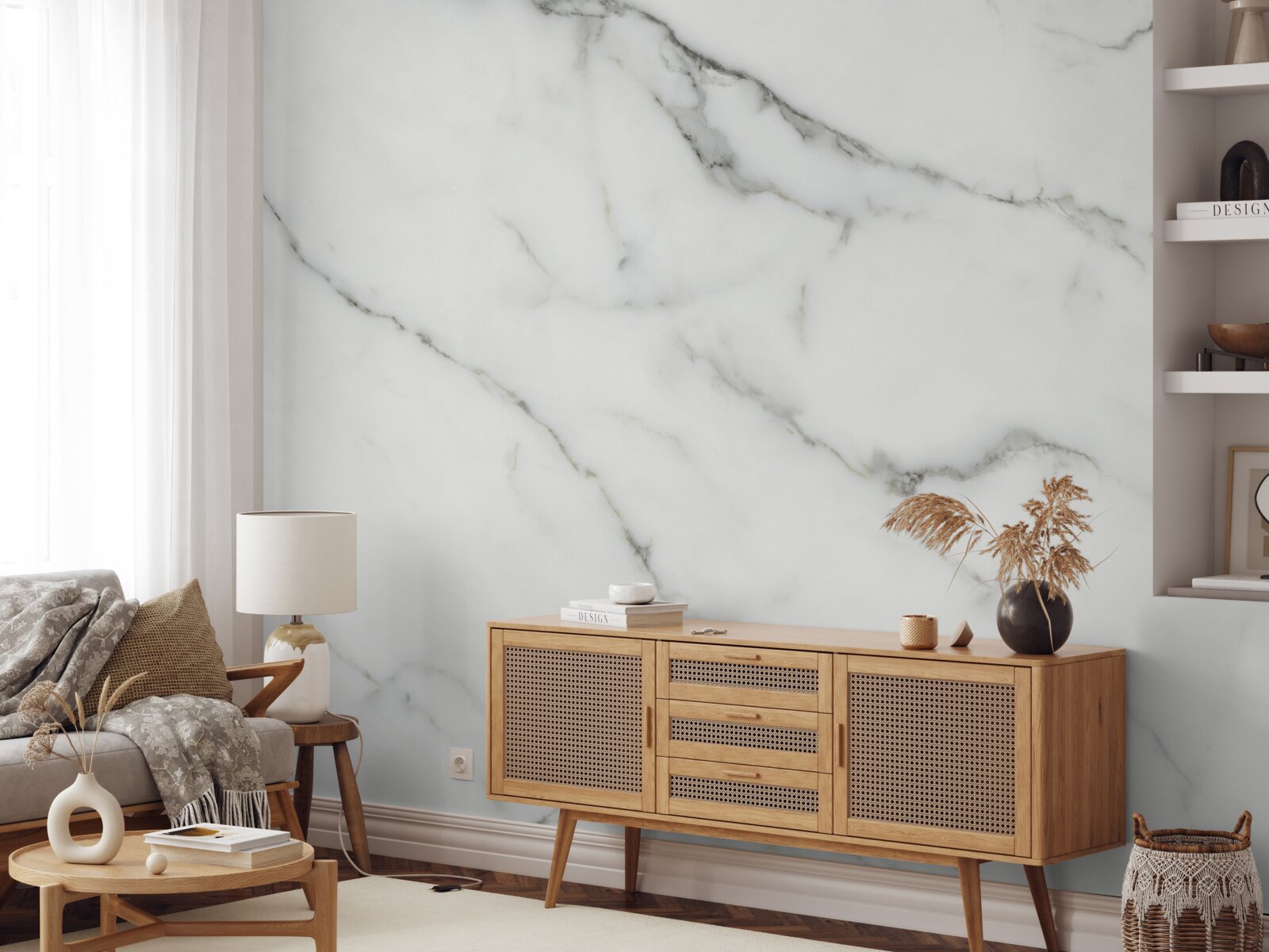 Fototapet fundal de marmură albă