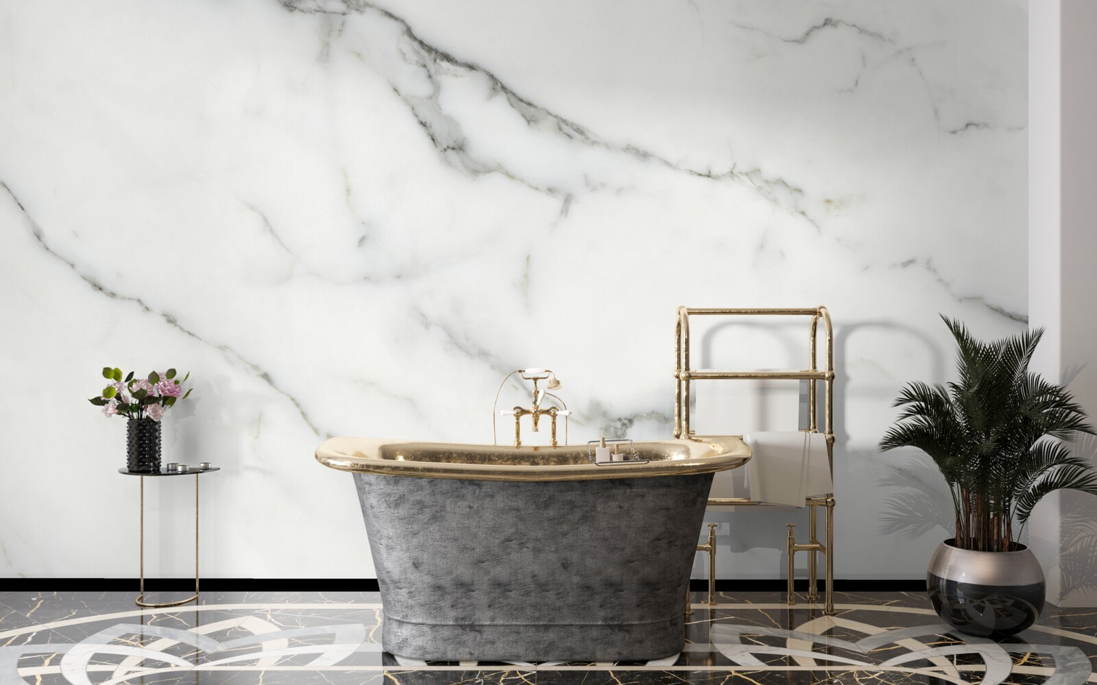 Fototapet fundal de marmură albă