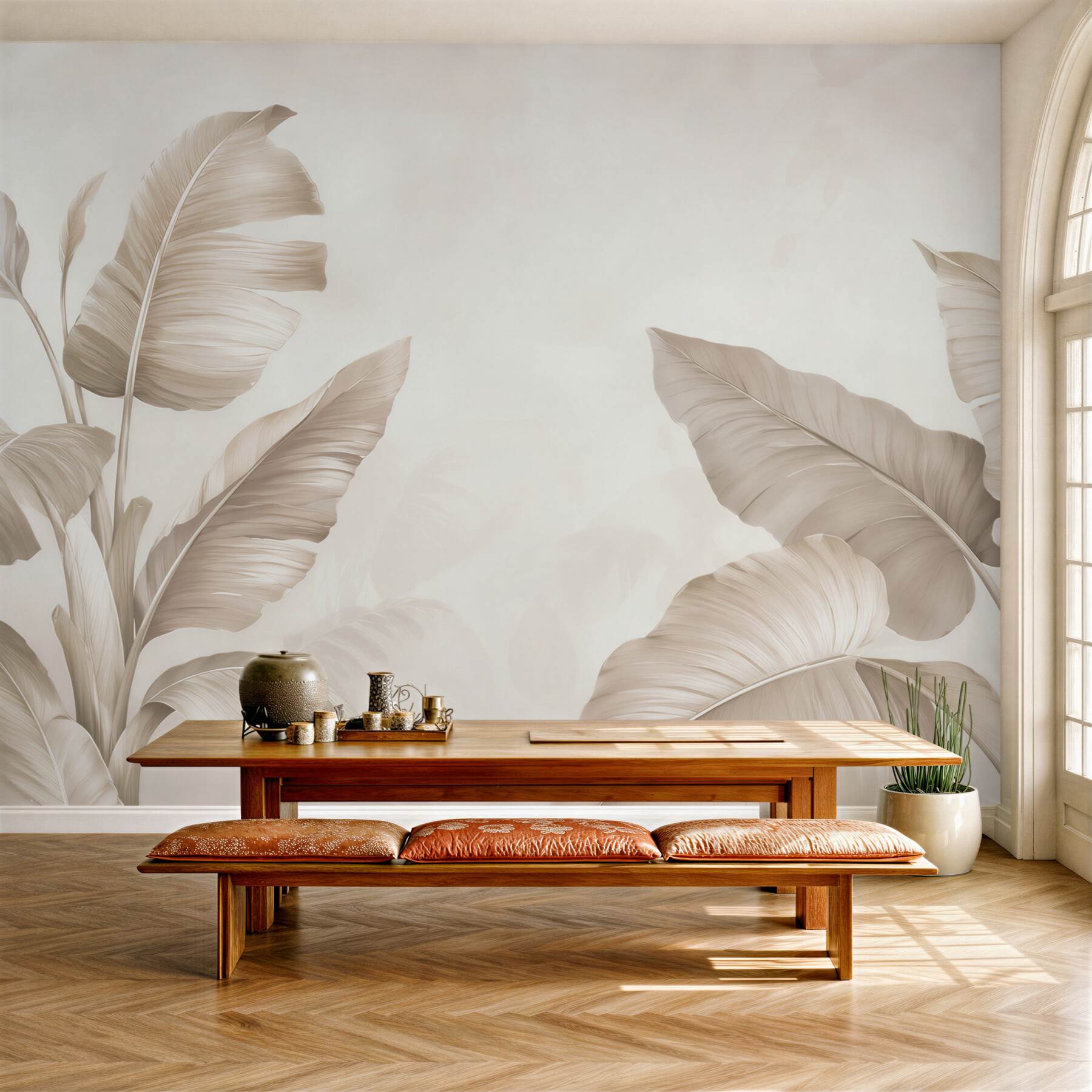 Fototapeta liście palm tropikalnych