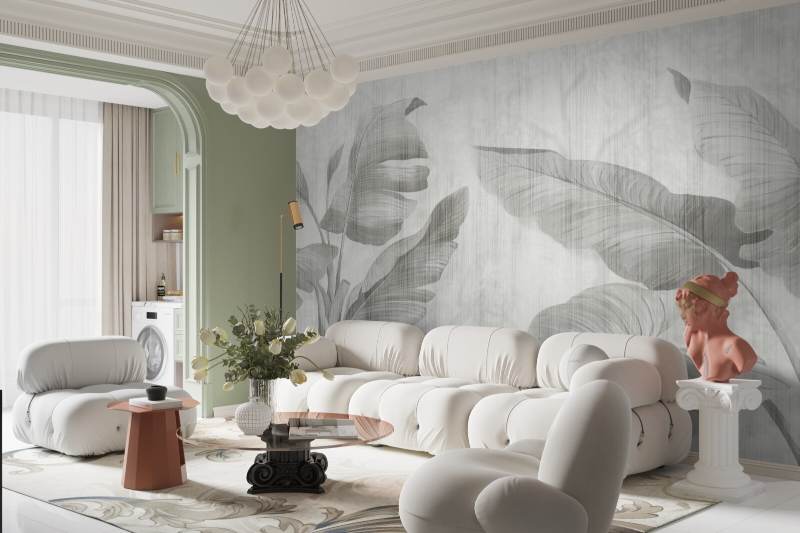 Fototapet frunze de palmier tropical