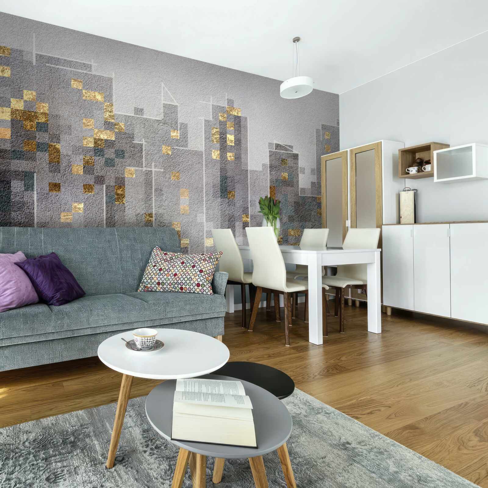 Fototapet contururi de zgârie-nori