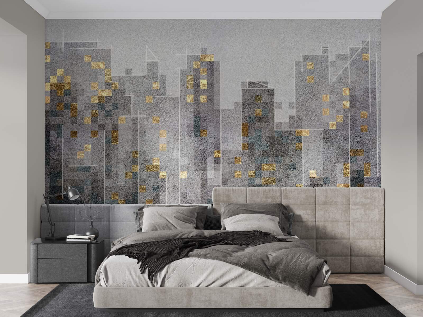 Fototapet contururi de zgârie-nori