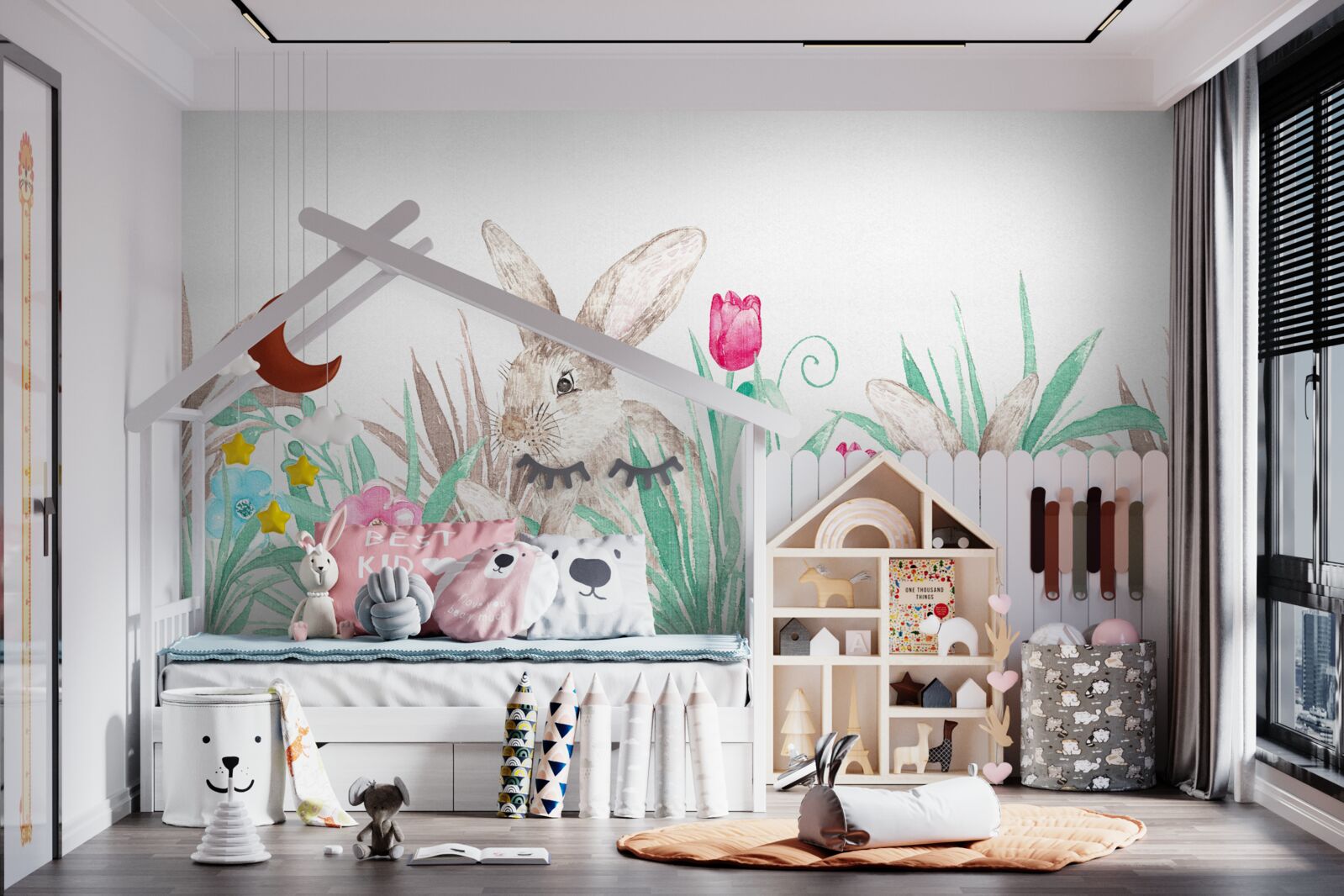 Fototapet familia hare