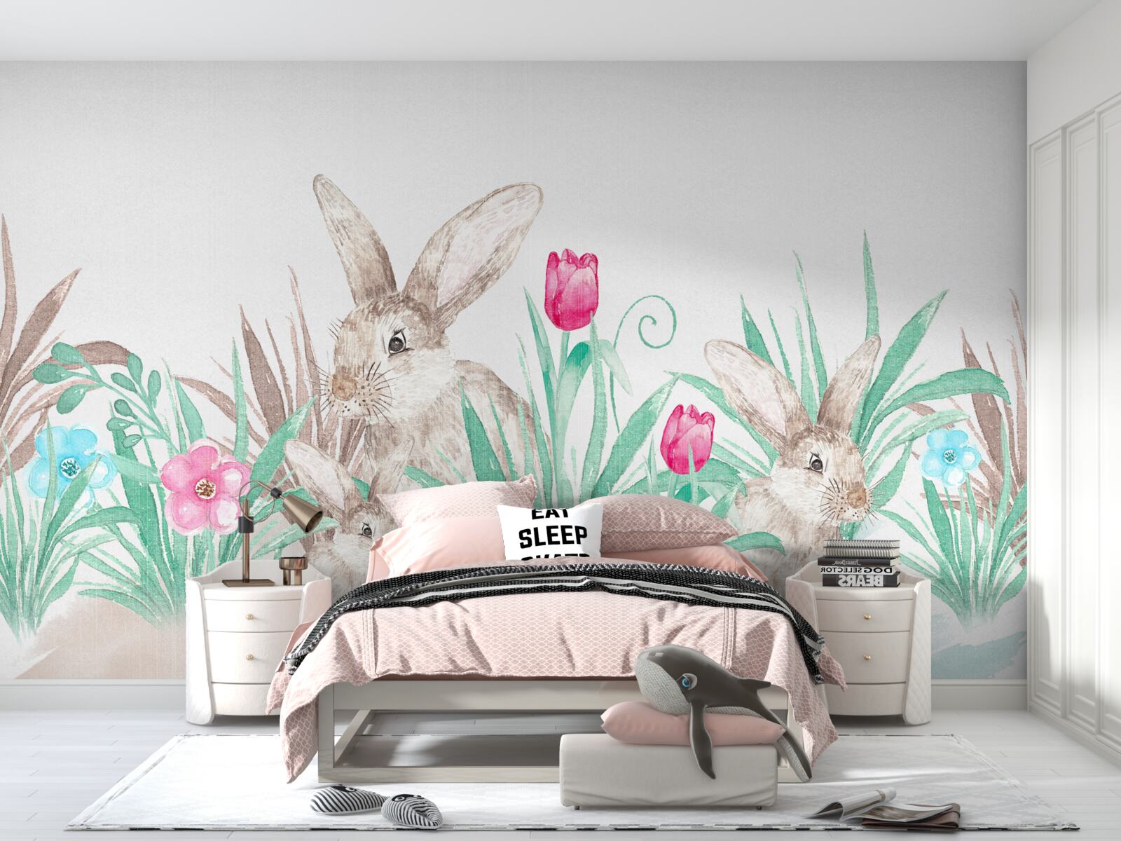 Fototapet familia hare