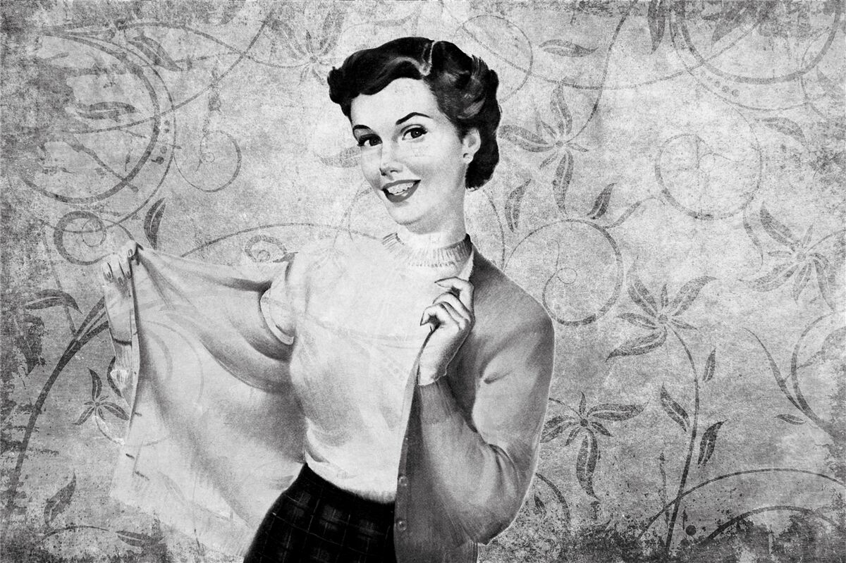 Fototapet fată cu un zâmbet