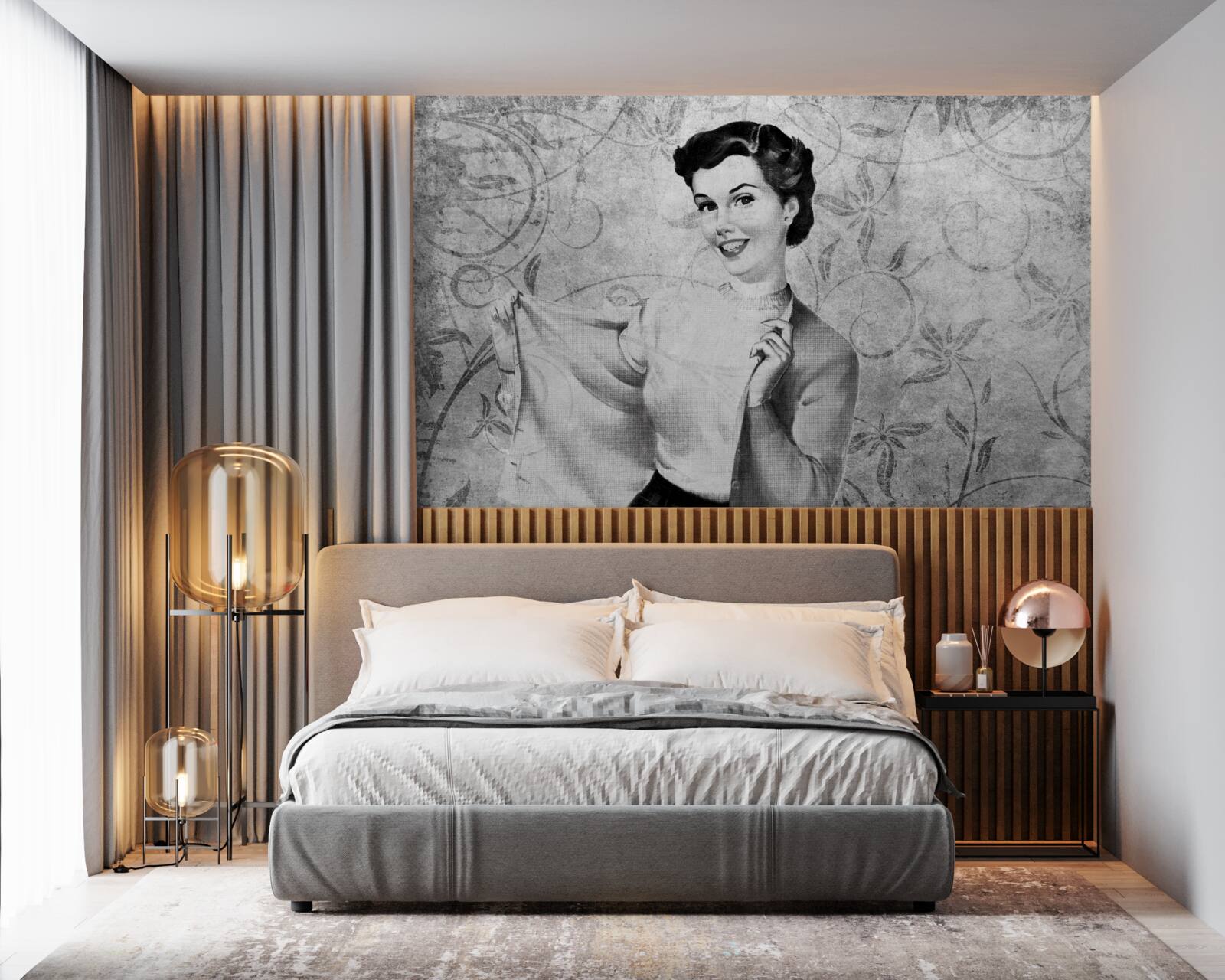 Fototapet fată cu un zâmbet