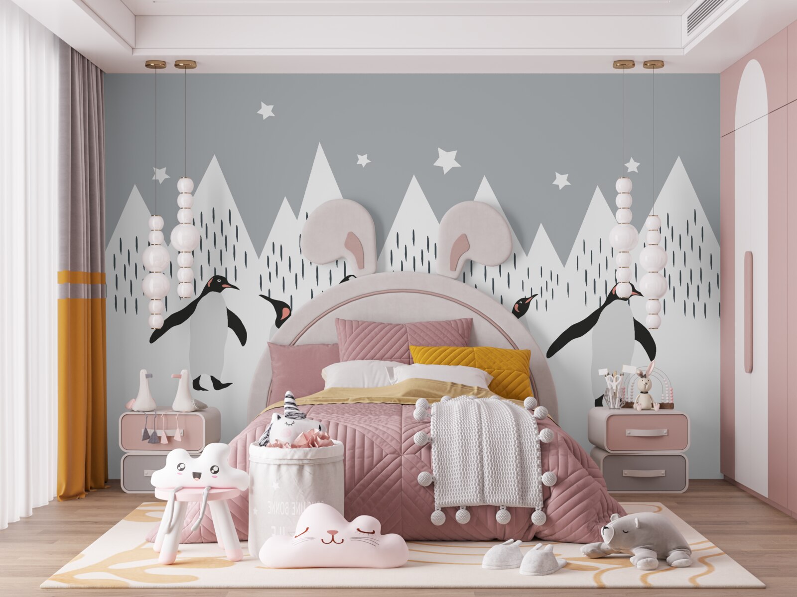 Fototapet pinguinii ies la o plimbare