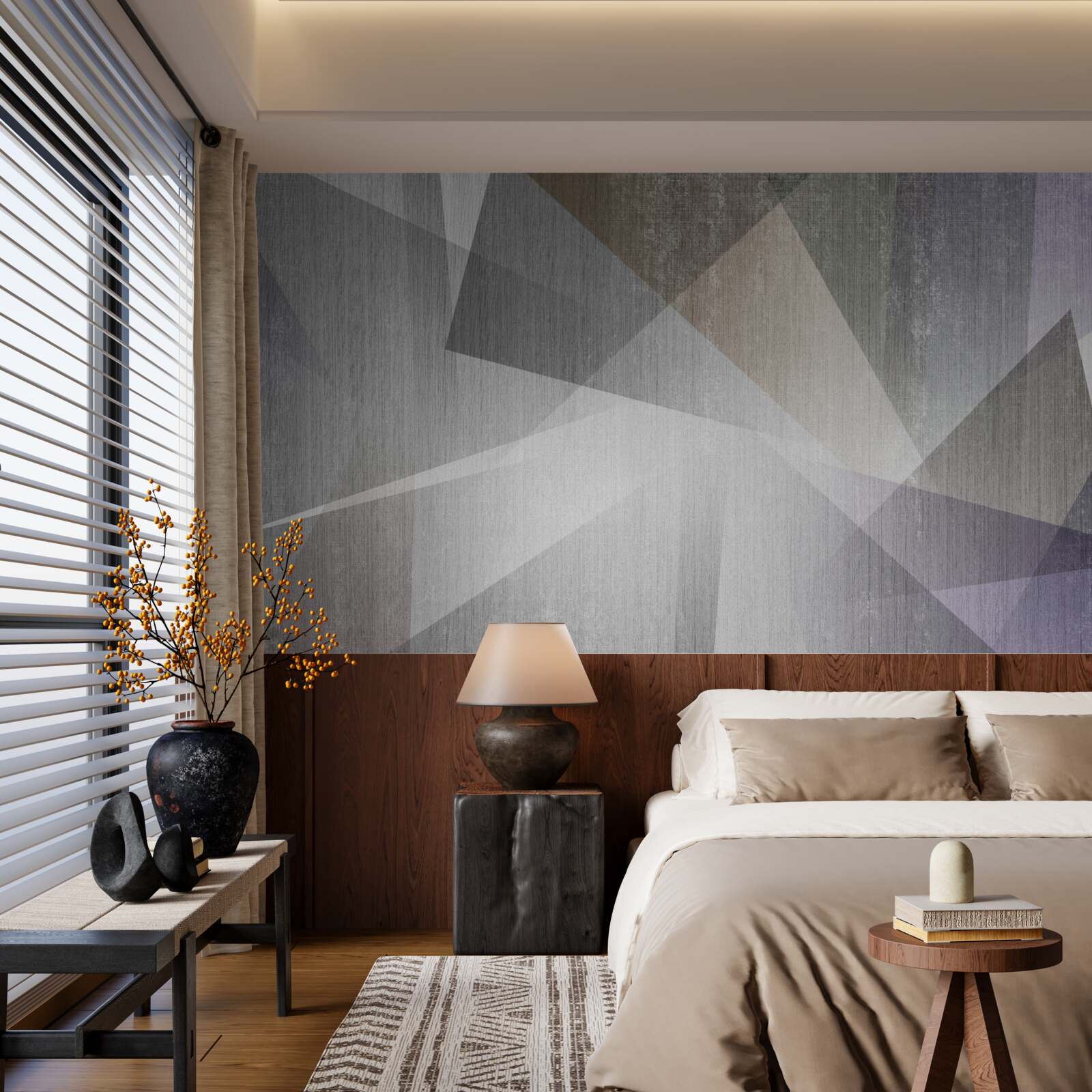 Fototapet fundal cu forme geometrice în stil abstract