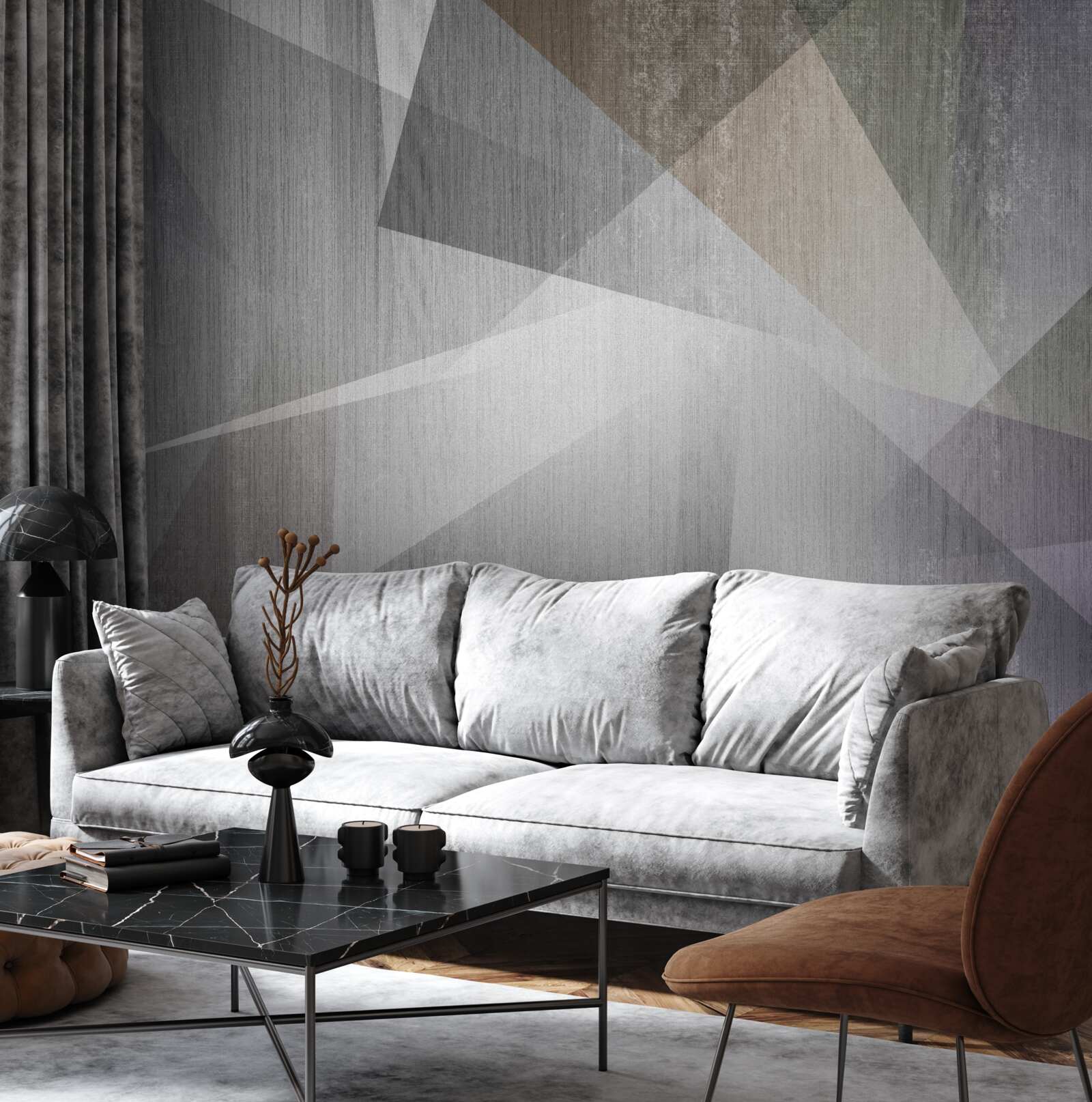 Fototapet fundal cu forme geometrice în stil abstract