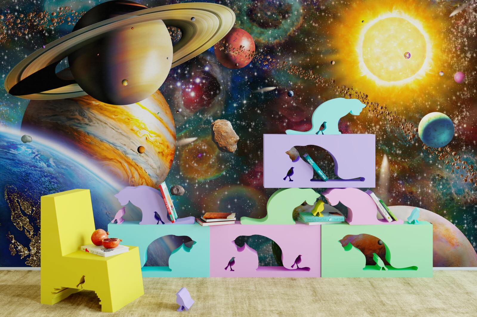 Fototapet univers luminos