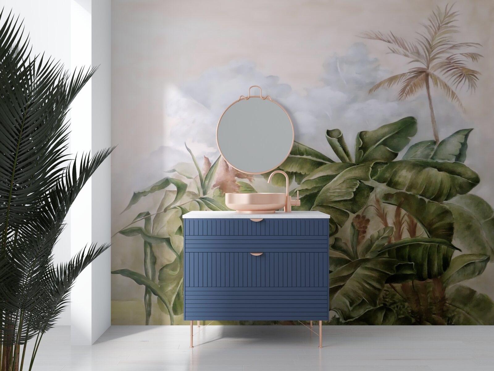 Fototapet plante tropicale mari