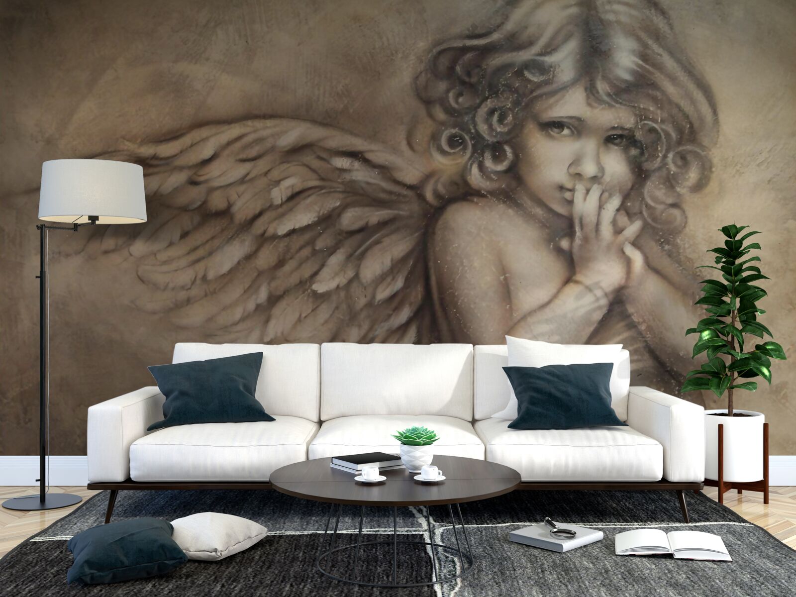 Fototapet imaginea unui îngeraș