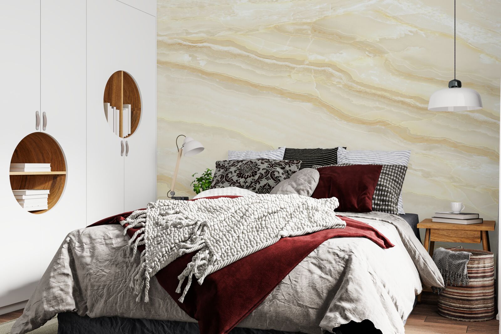 Fototapet plăci de porțelan bej