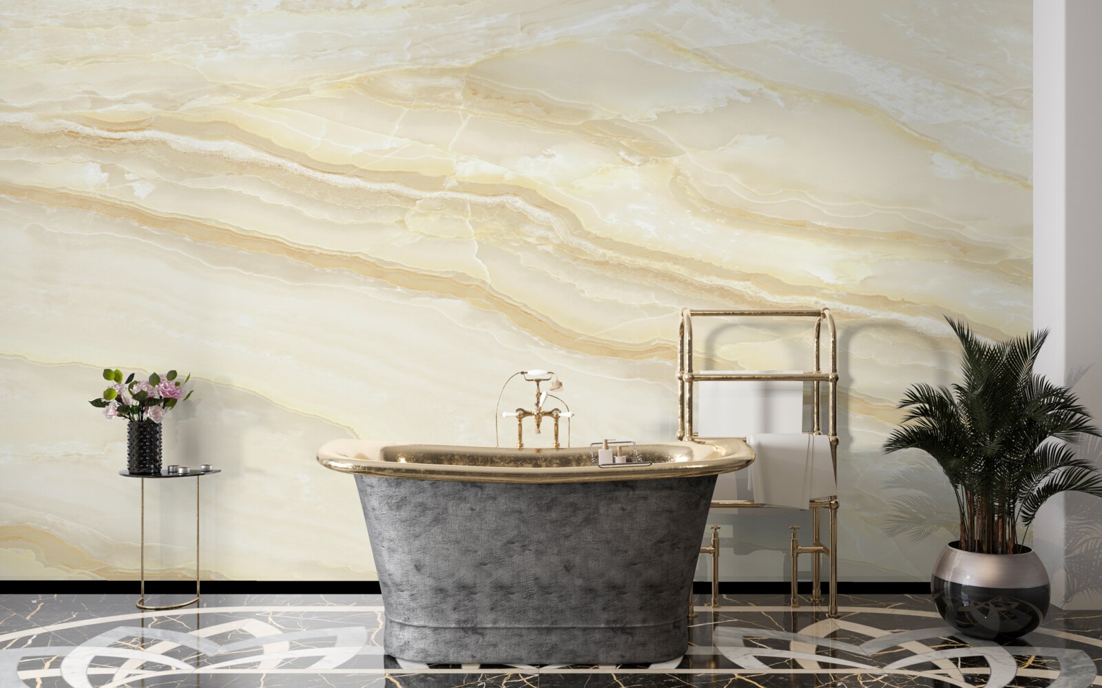 Fototapet plăci de porțelan bej