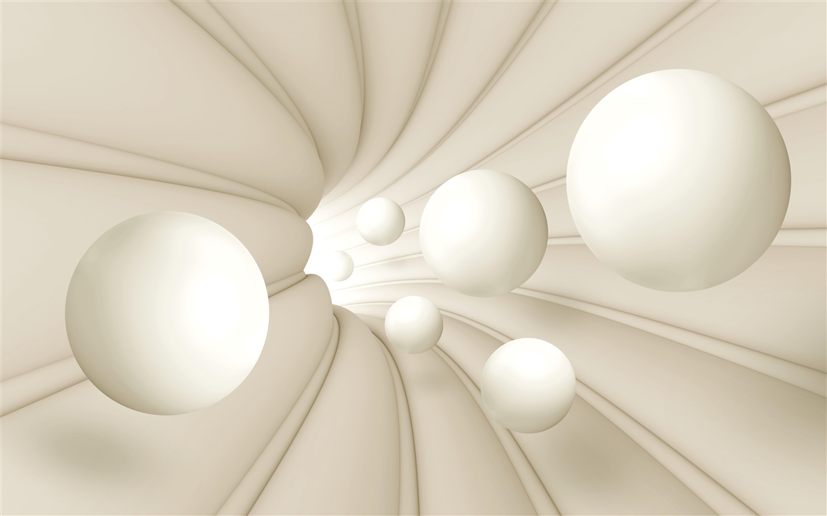 Fototapet bile albe de diferite mărimi și forme