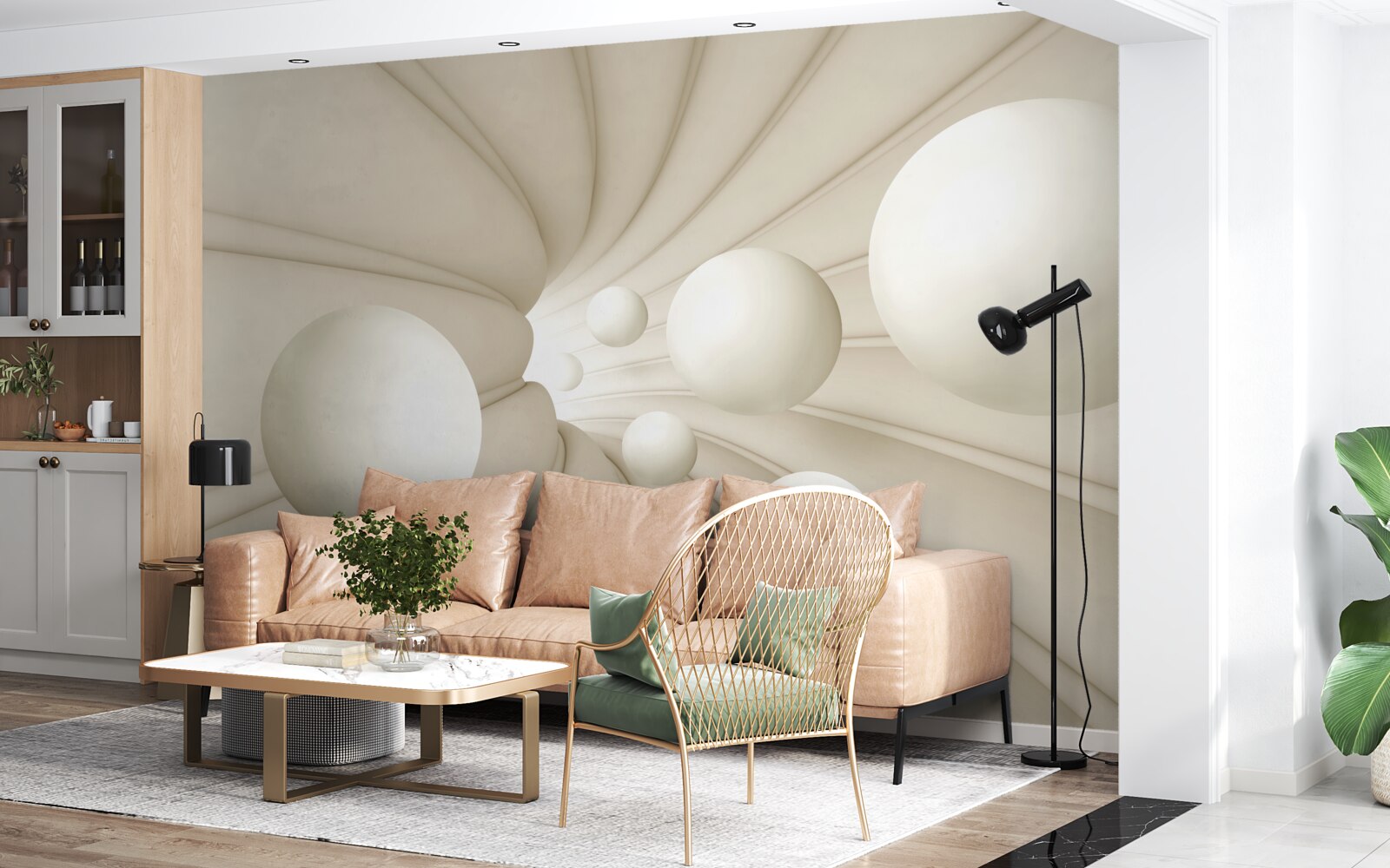 Fototapet bile albe de diferite mărimi și forme